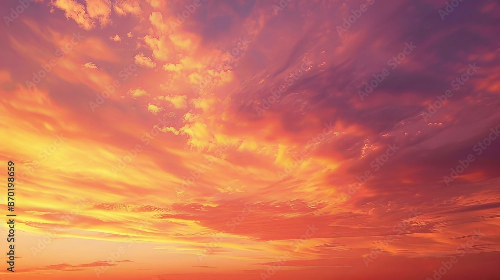 The dramatic colors of a sunset sky, with shades of red, gold, and violet, create a stunning natural painting that captivates the eye. The dramatic colors of a sunset sky, with shades of red, gold, and violet, create a stunning natural painting that captivates the eye.