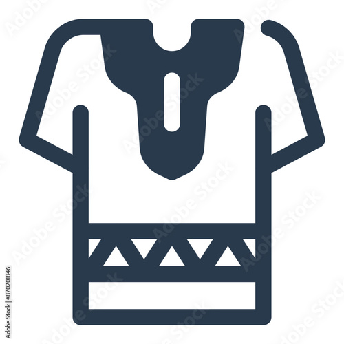 Colorful Dashiki Garment from African Indigenous Culture