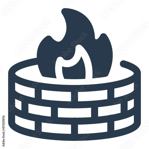 Communal Fire Pit of Indigenous Village Life