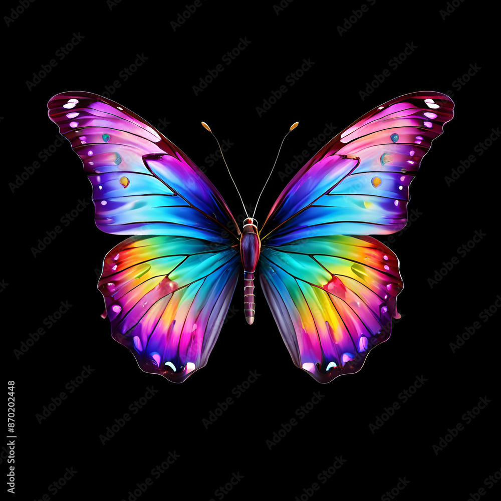 butterfly on black background butterfly on black background