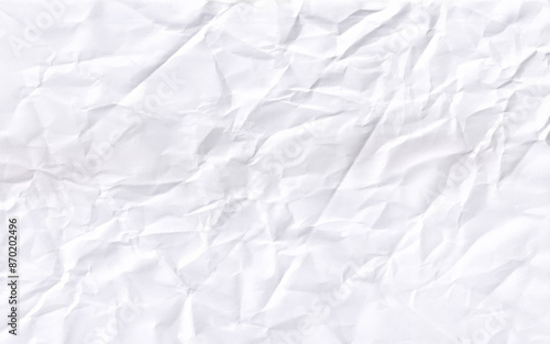 Texture of crumpled paper. Vector illustration. Crumpled paper texture vector background. White wrinkled sheet.