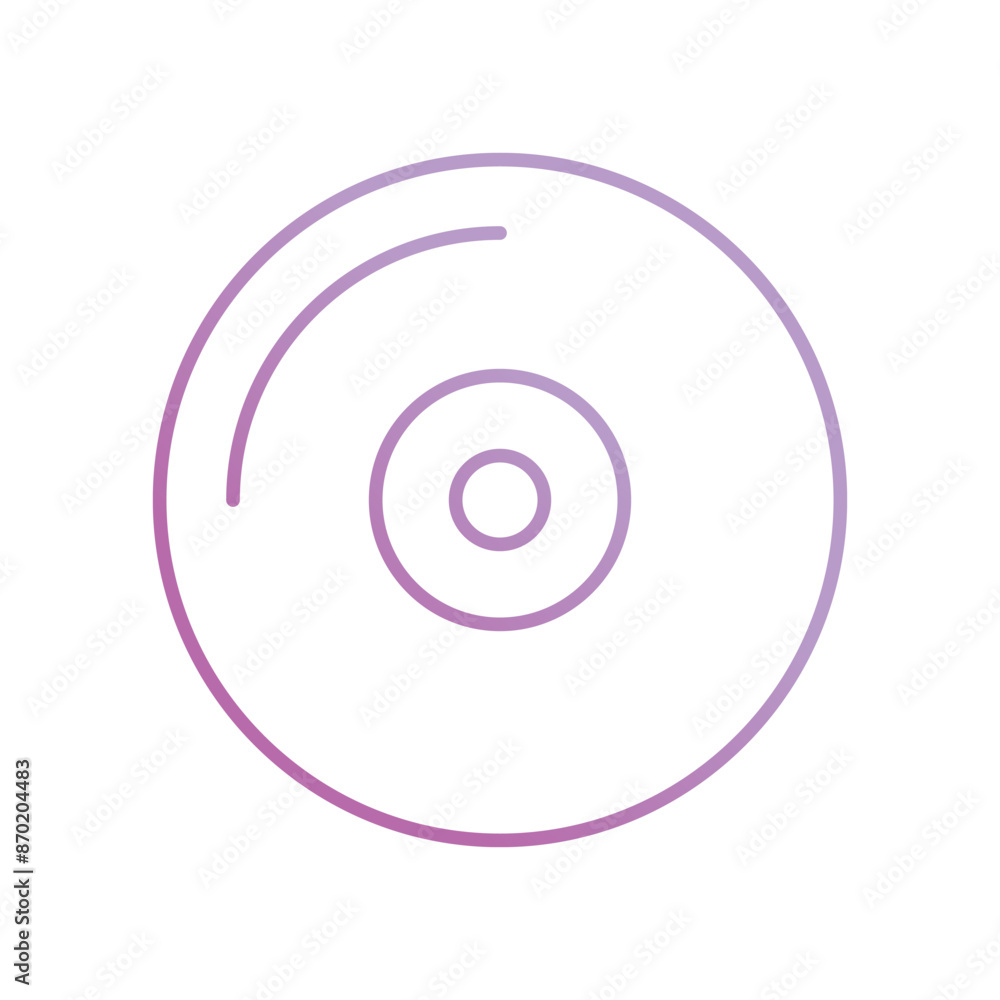 disc icon with white background vector stock illustration disc icon with white background vector stock illustration