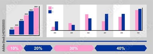 Infographic dashboard template. Simple design of interface, admin panel with graphs, chart diagrams. infographic data presentation.