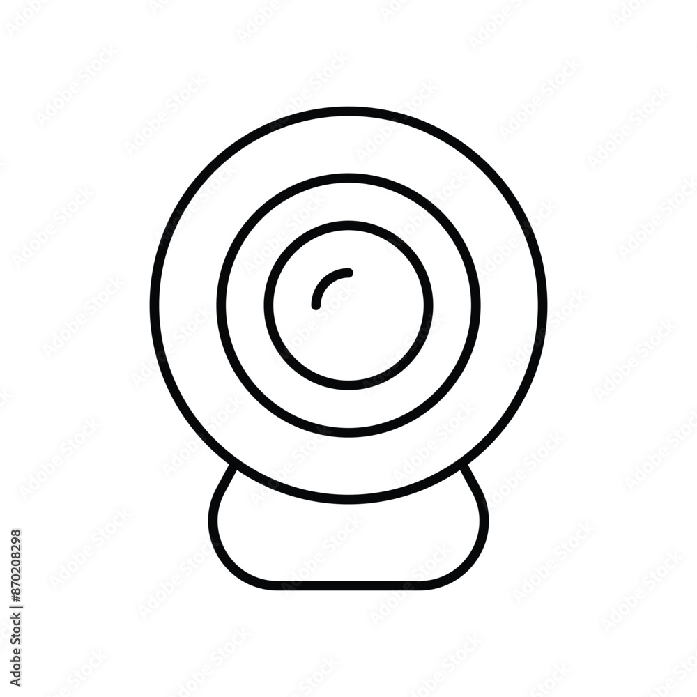 cctv icon with white background vector stock illustration cctv icon with white background vector stock illustration