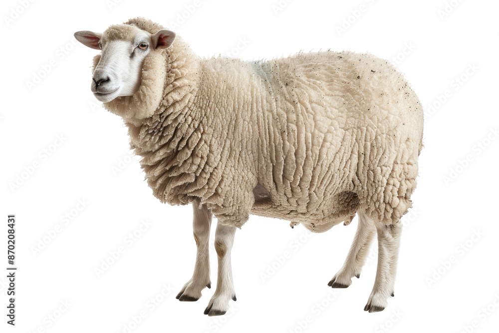 Obraz premium Sheep isolated on transparent background