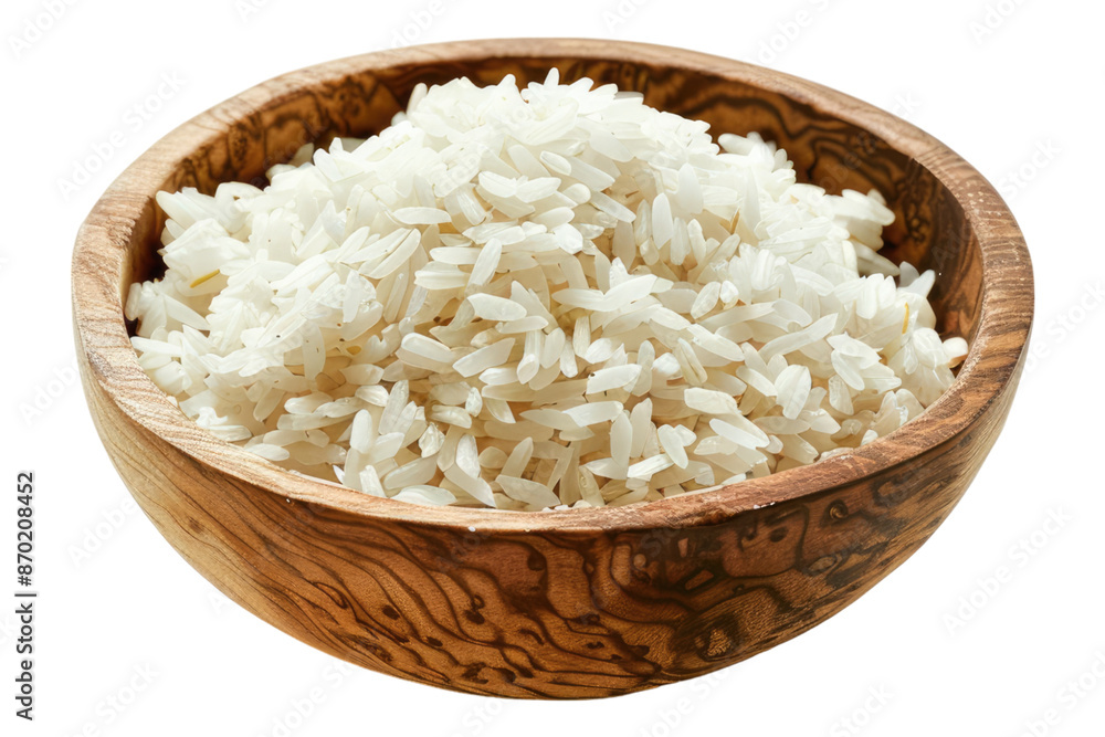 Rice in bowl isolated on transparent background Rice in bowl isolated on transparent background