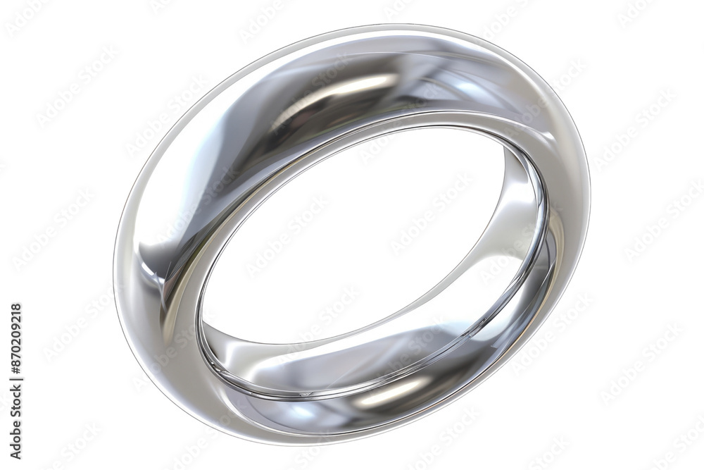 Silver ring isolated on transparent background Silver ring isolated on transparent background