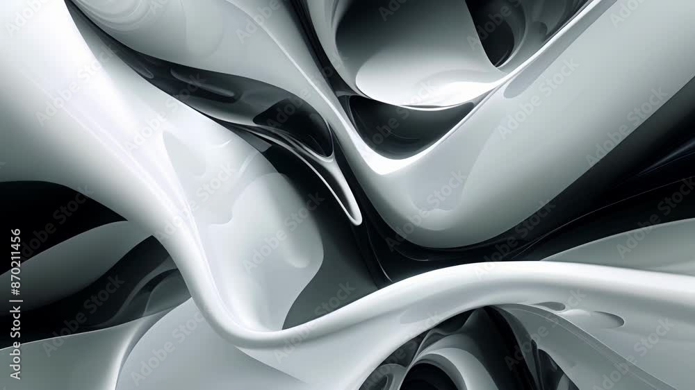 A fluid and dynamic abstract formation made up of swooping curves and sharp angles. A fluid and dynamic abstract formation made up of swooping curves and sharp angles.