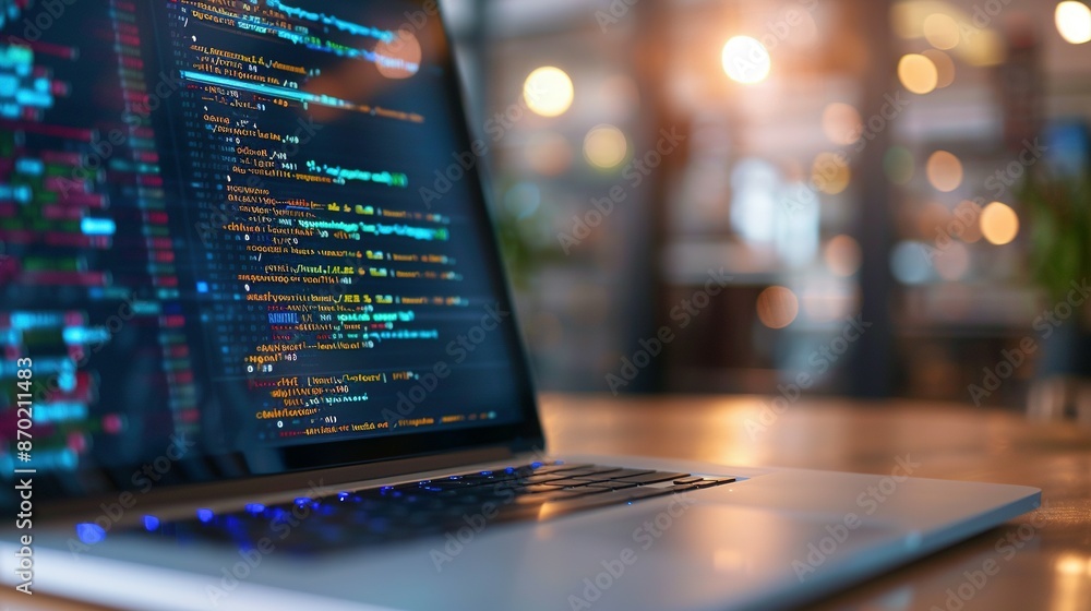 Modern Data Center: Laptop Display with Cloud Service APIs Code Modern Data Center: Laptop Display with Cloud Service APIs Code