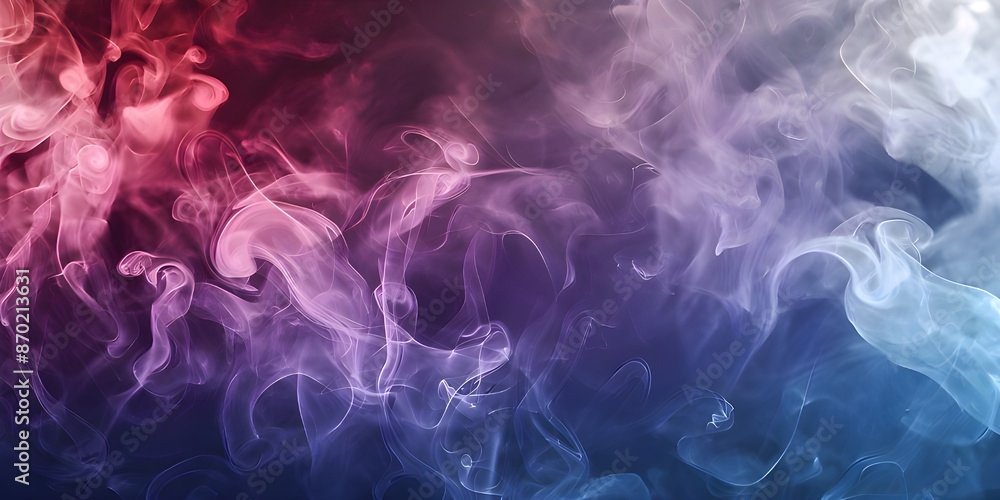 Obraz premium Abstract Smoke Background with Pink and Blue Hues.