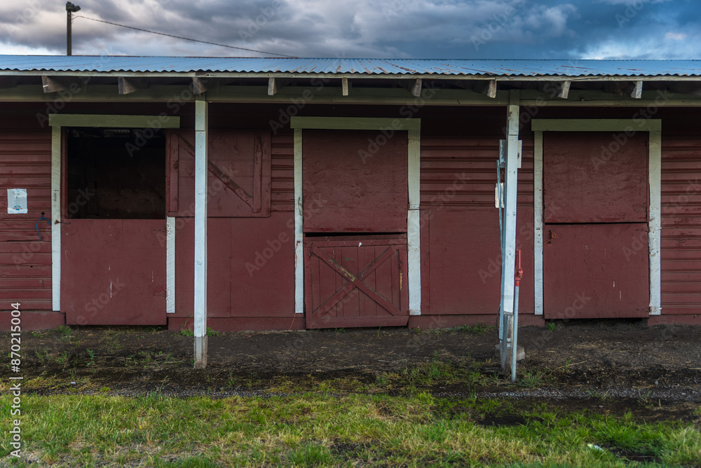 Fototapeta premium Exterior Of Horse Stalls