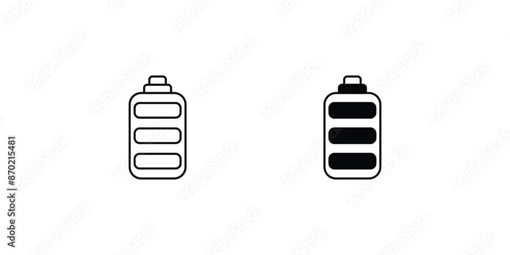 battery icon with white background vector stock illustration battery icon with white background vector stock illustration