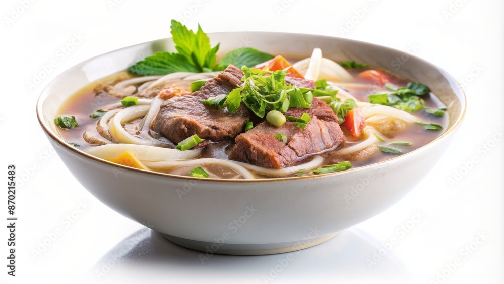 A Delicious Bowl Of Pho, A Traditional Vietnamese Noodle Soup. A Delicious Bowl Of Pho, A Traditional Vietnamese Noodle Soup.