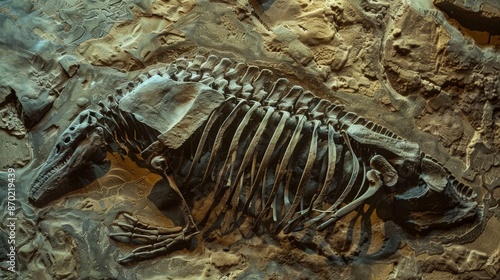 The fossil record provides valuable insights into the evolutionary history of animals, documenting the rise and fall of ancient species and the emergence of key adaptations over millions of years. © peerawat