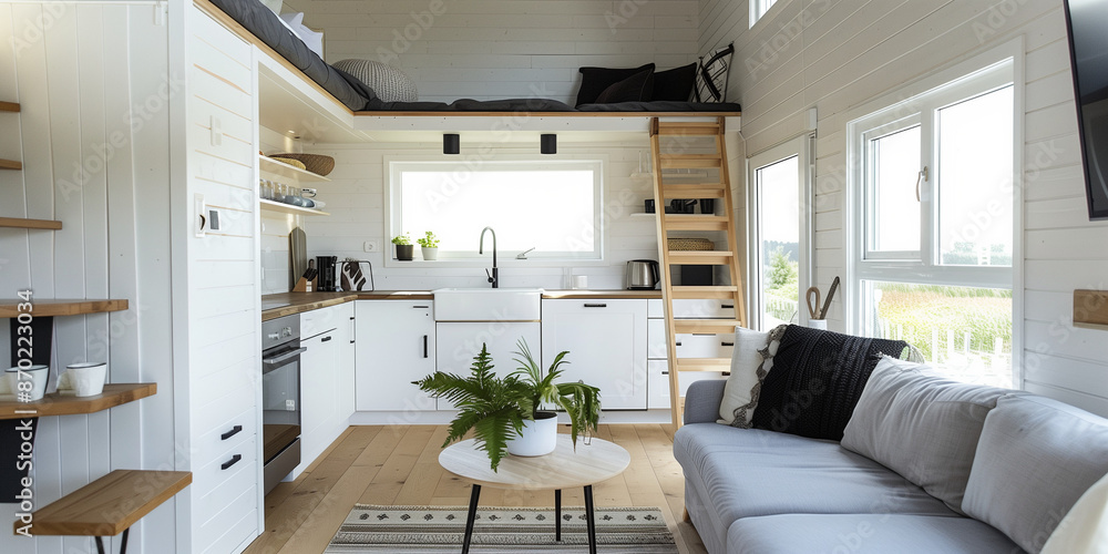 Bright and Airy Scandinavian Tiny House with Functional Design and Cozy Textiles Bright and Airy Scandinavian Tiny House with Functional Design and Cozy Textiles
