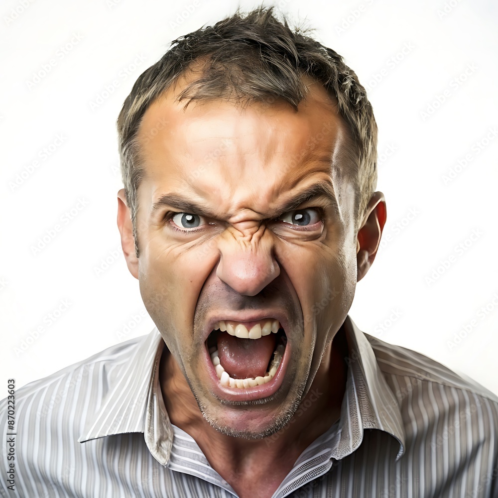 Angry Man Yelling. Angry Man Yelling.