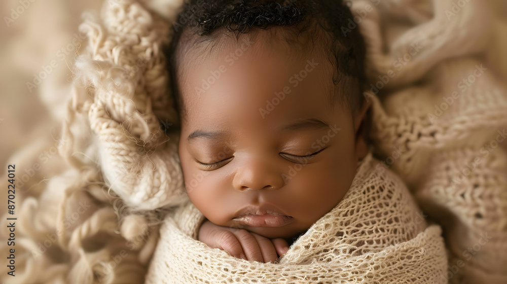 A beautiful newborn baby in soft comfortable clothes. AI Generated A beautiful newborn baby in soft comfortable clothes. AI Generated