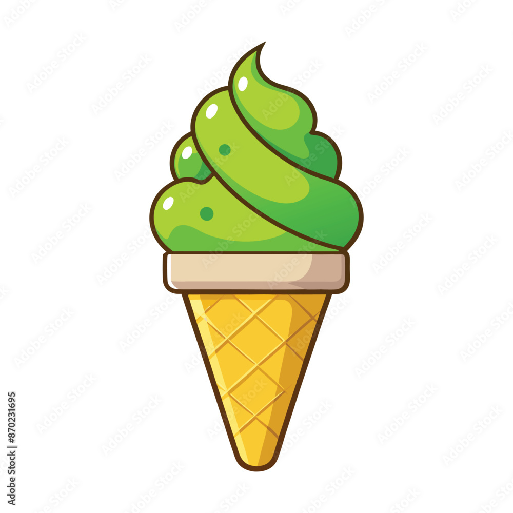 Ice cream cone sticker Ice cream cone sticker