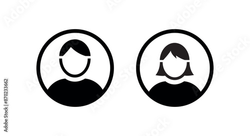 person icon on white background	