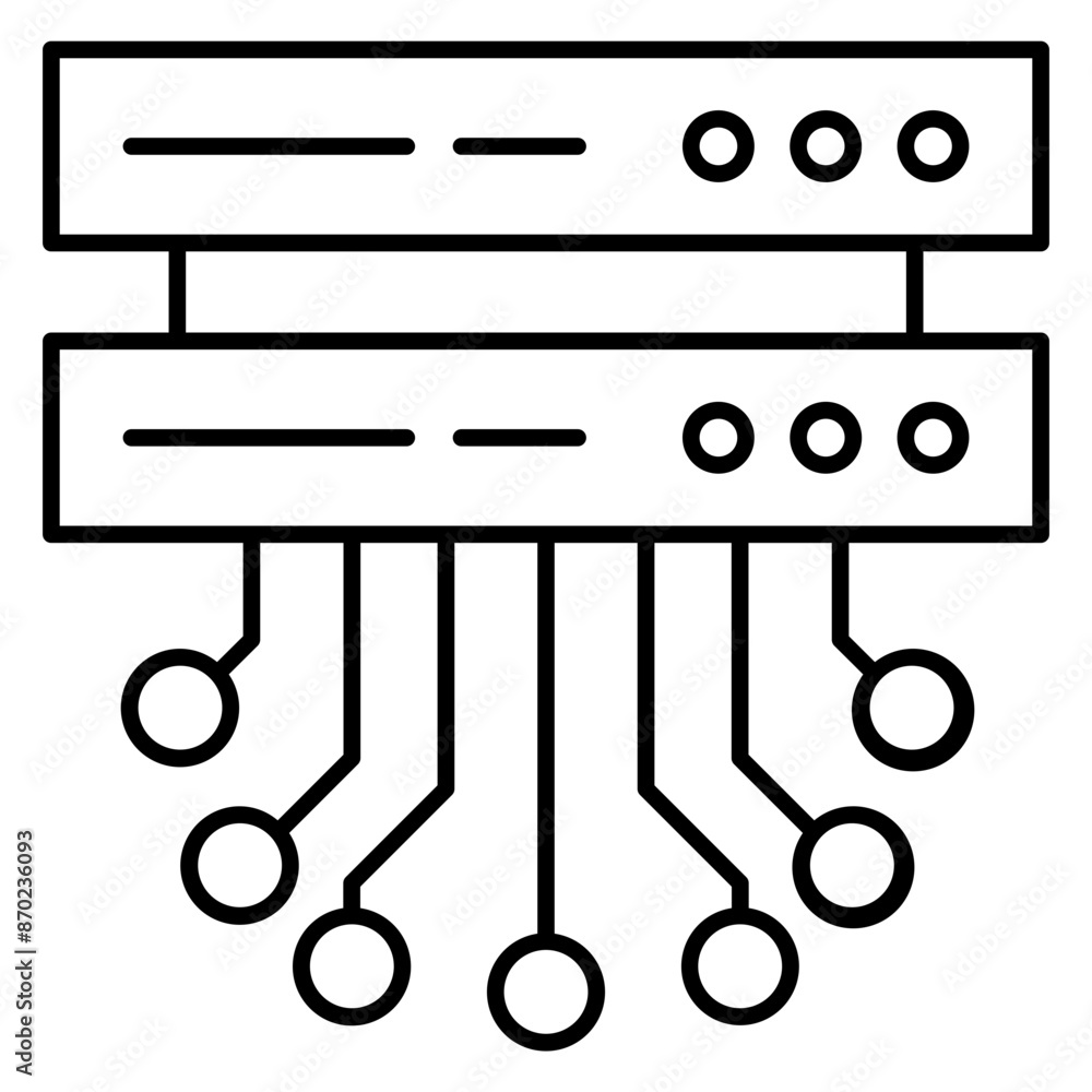 Data server icon symbol Data server icon symbol