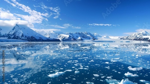 Wallpaper Mural The polar ice caps and glaciers of Earth act as vital indicators of climate change, reflecting shifts in global temperatures. Torontodigital.ca