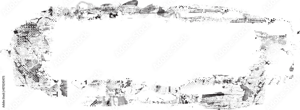 Glitch distorted grange shape . Noise grungy logo . Trendy defect error shapes . Glitched frame .Grunge textured . Distressed effect .Vector shapes Glitch distorted grange shape . Noise grungy logo . Trendy defect error shapes . Glitched frame .Grunge textured . Distressed effect .Vector shapes