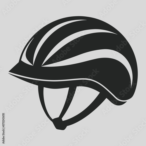 vintage bike helmet silhouette photo