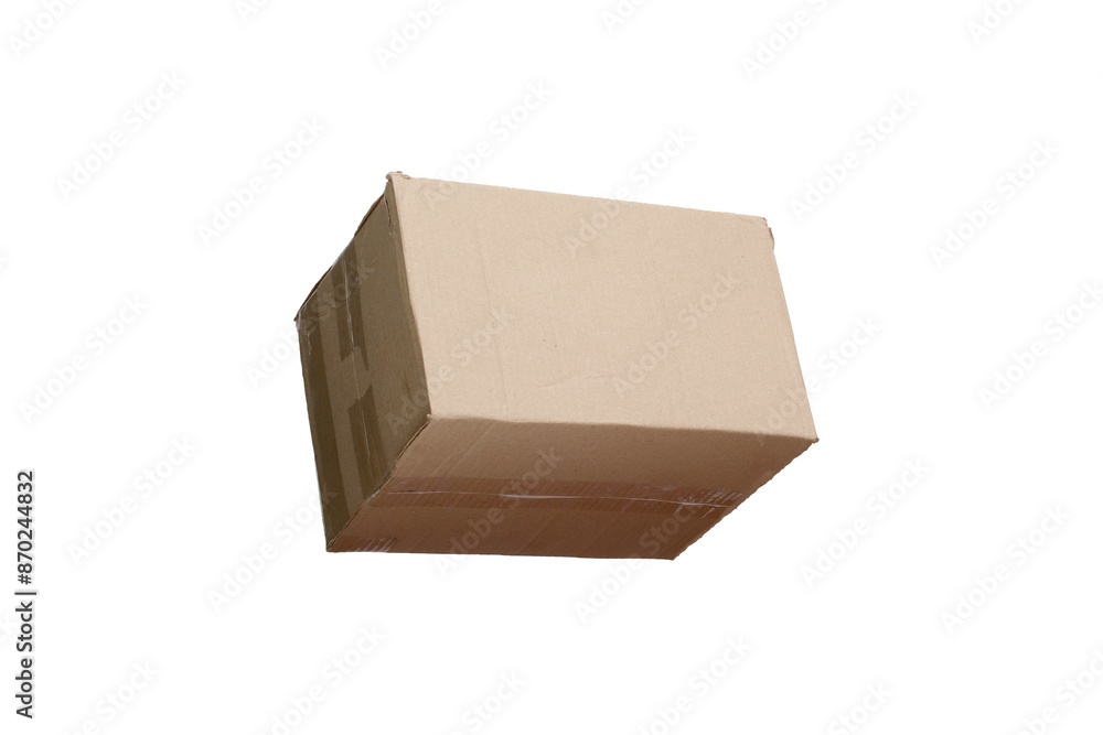 Cardboard box isolated on a white background Cardboard box isolated on a white background