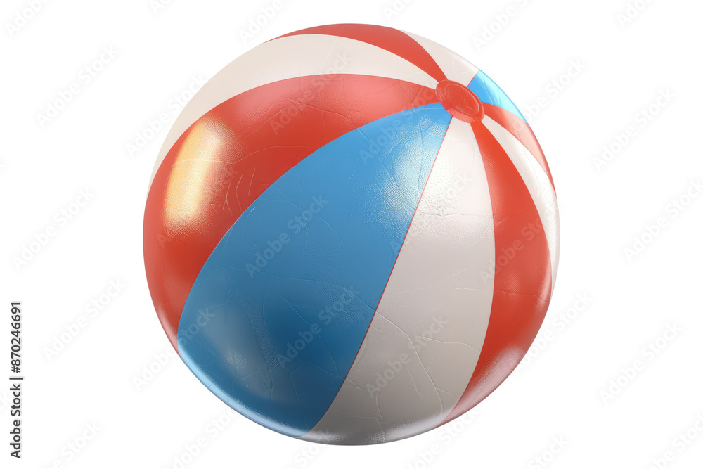 Beach ball isolated on transparent background Beach ball isolated on transparent background