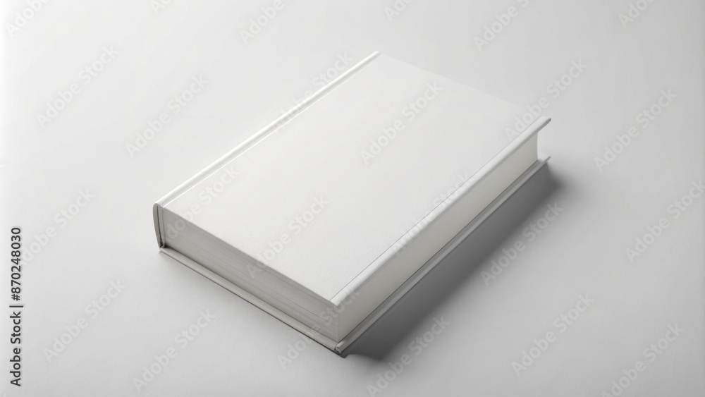 Blank White Book On White Background. Blank White Book On White Background.