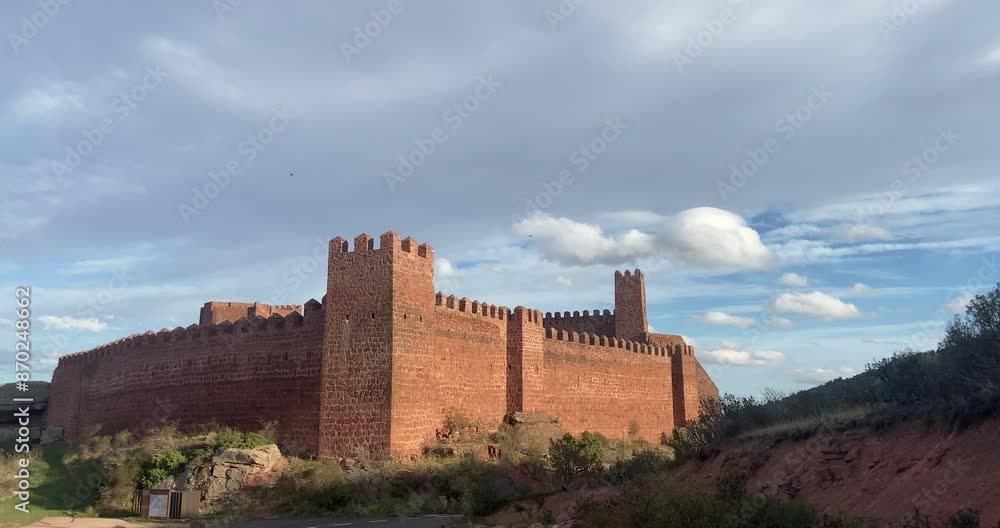 Beautiful general shot of an imposing and historic old castle in Cuenca, Spain in the afternoon. Beautiful general shot of an imposing and historic old castle in Cuenca, Spain in the afternoon.