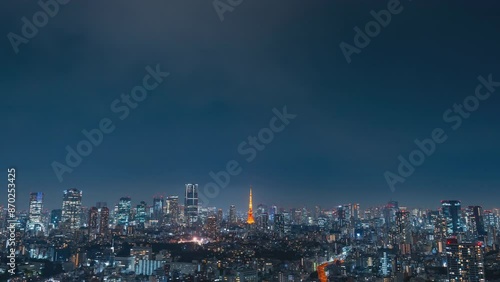 Wallpaper Mural 東京風景・夜景・タイムラプス Torontodigital.ca