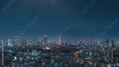 Wallpaper Mural 東京風景・夜景・タイムラプス Torontodigital.ca