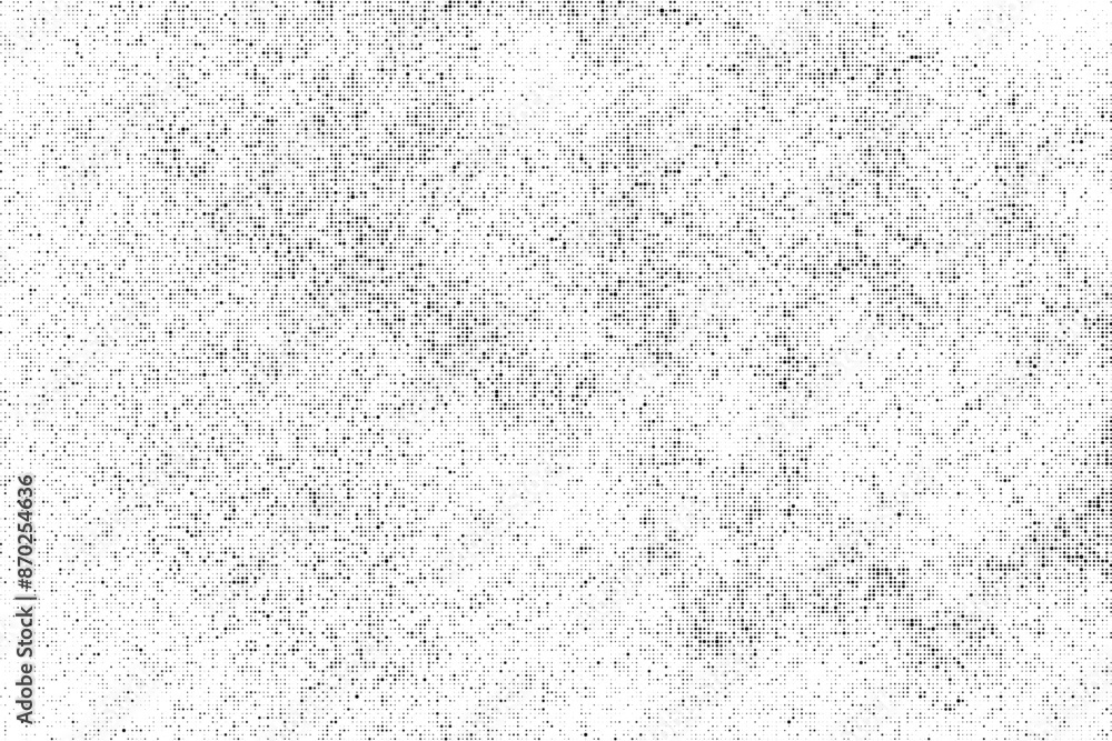 Obraz premium Black grunge texture on white background. Abstract wall pattern. Old paper backdrop. Gray futuristic wallpaper. Vector Illustration, EPS 10.