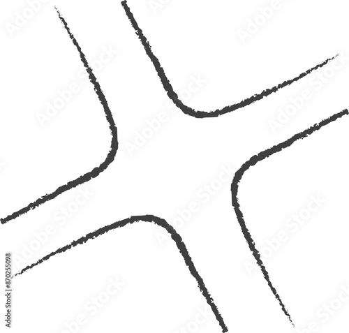 shock mark doodle line art
