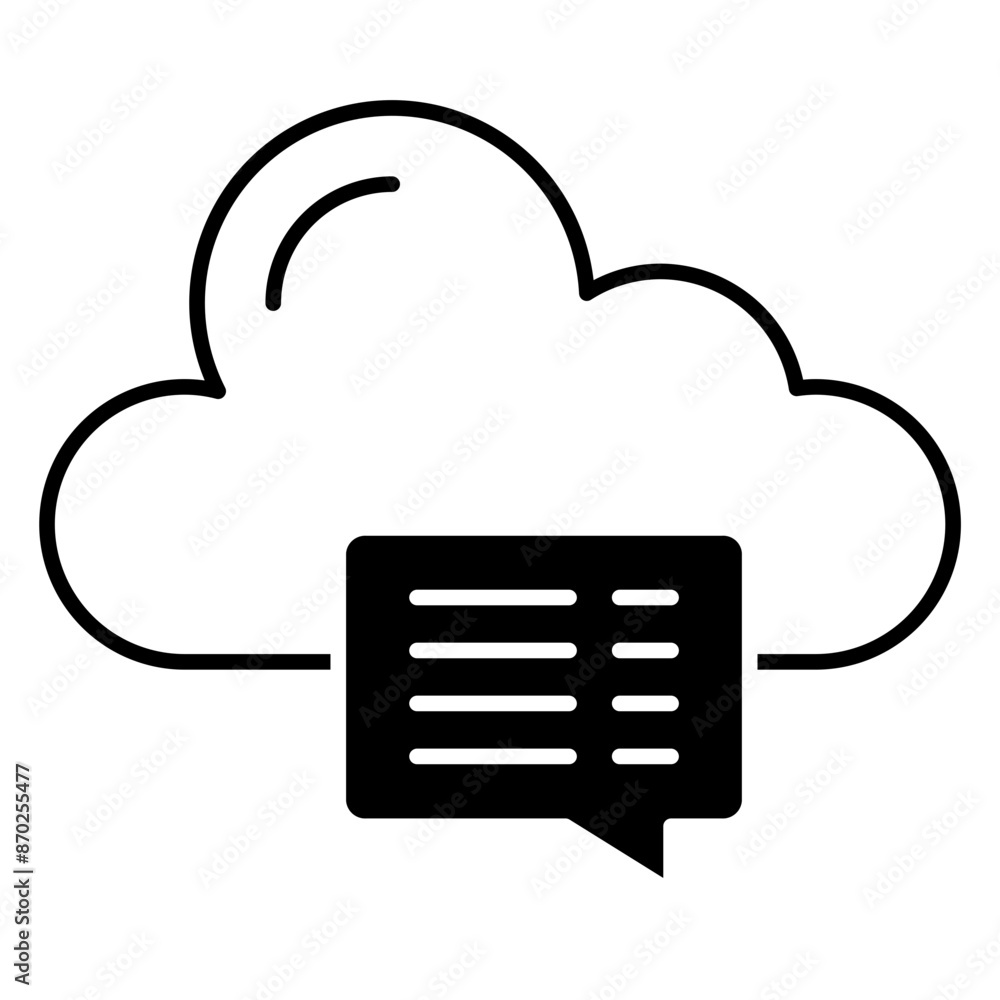 Cloud computing icon symbol Cloud computing icon symbol