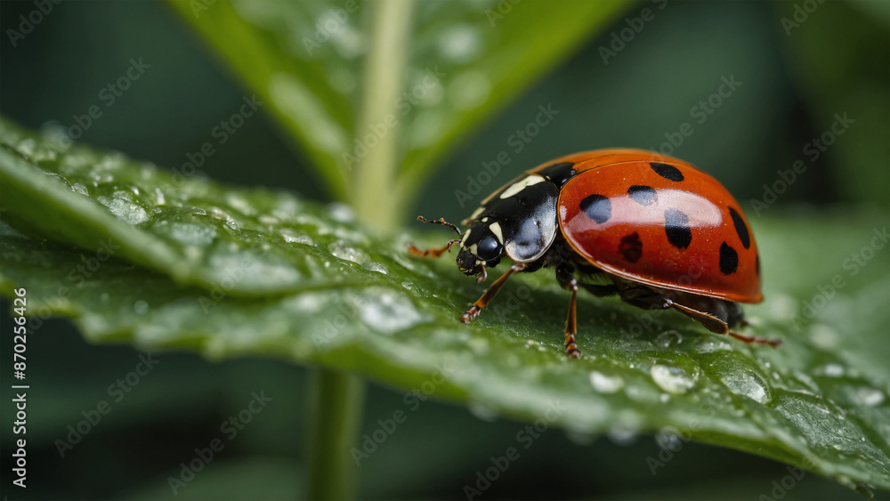 ladybird on a leaf ladybird on a leaf