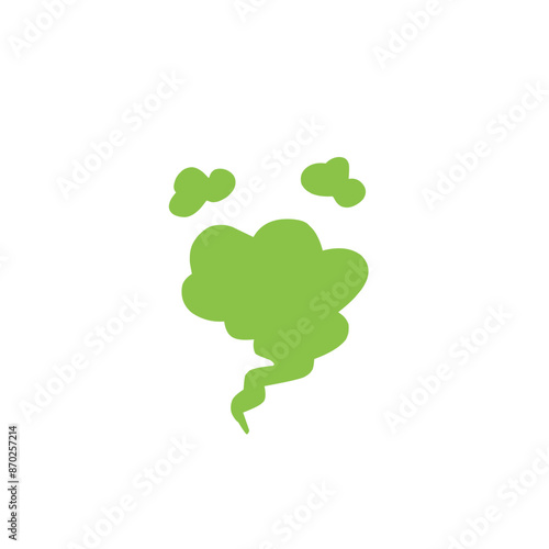 Fart cloud vector icon