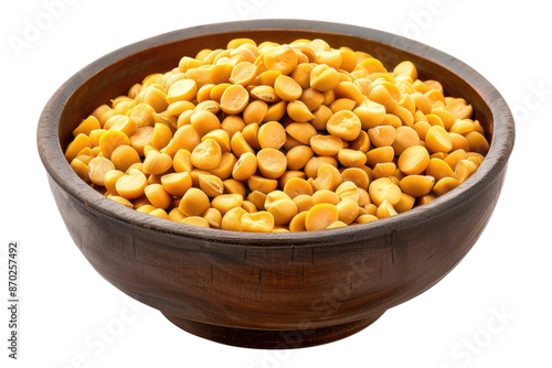 Chana dal isolated on transparent background