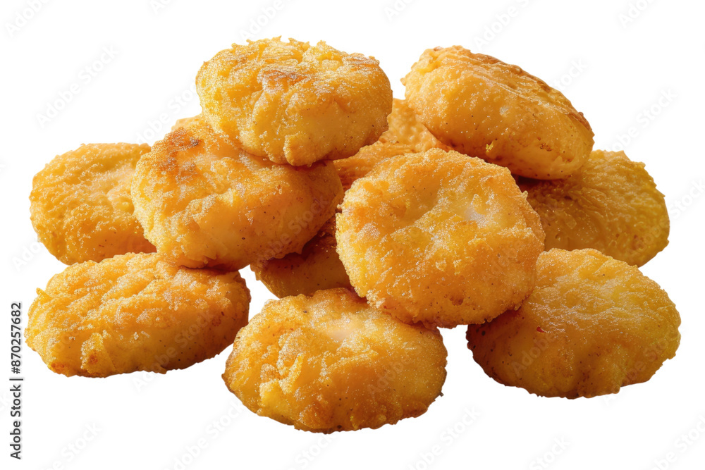 Chicken nuggets isolated on transparent background Chicken nuggets isolated on transparent background