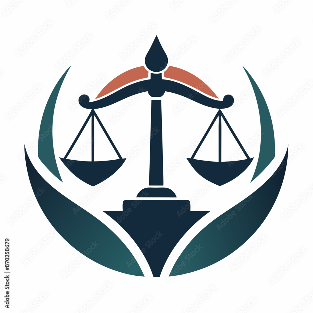 Minimalist law firm logo icon vector illustration.
Minimalist law firm logo icon vector illustration.