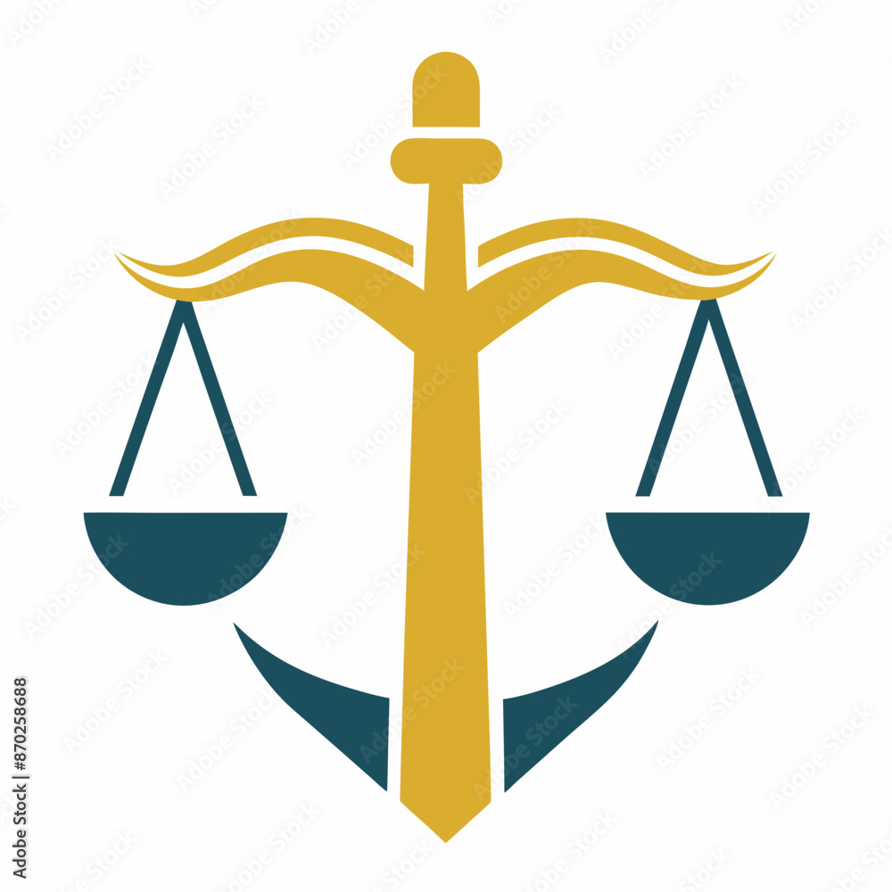 Minimalist law firm logo icon vector illustration.
Minimalist law firm logo icon vector illustration.