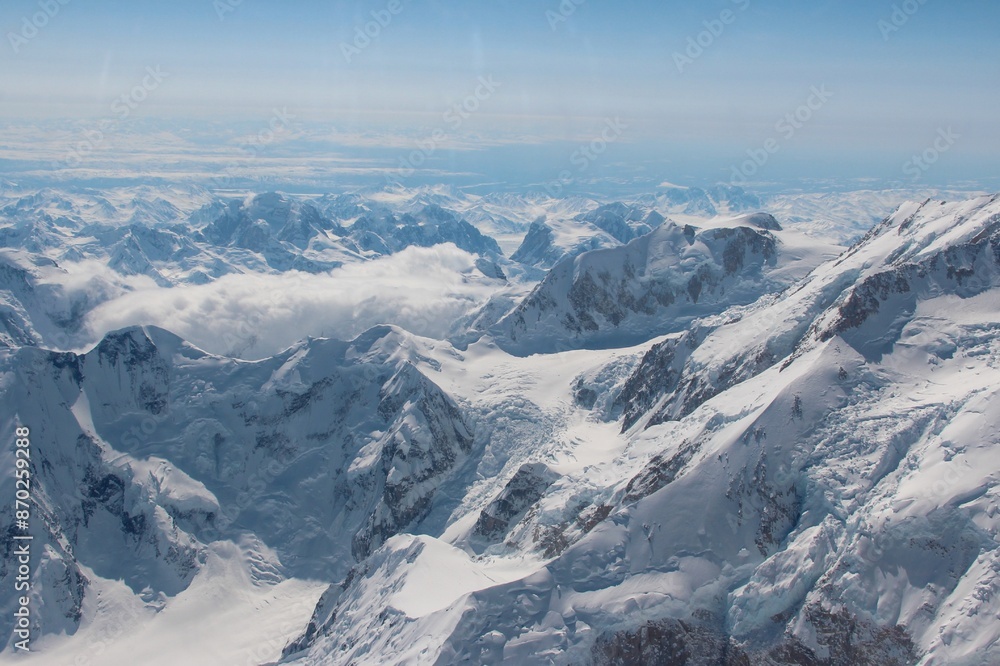 snow peaks, mount McKinley, Alaska, snow peaks, mount McKinley, Alaska,