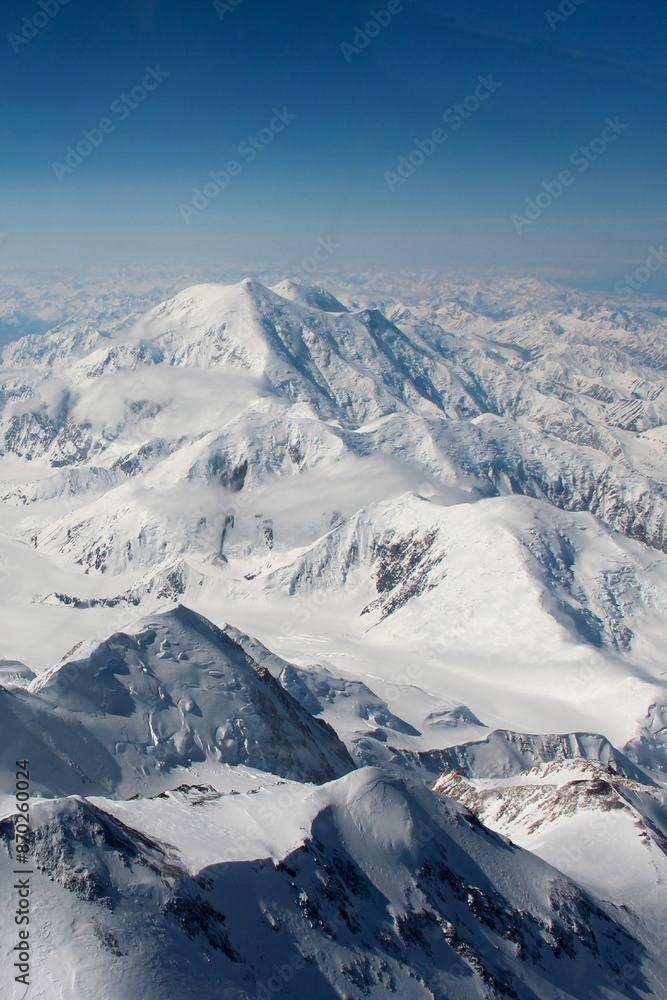 snow covered mountains, Mount McKinley, Alaska snow covered mountains, Mount McKinley, Alaska