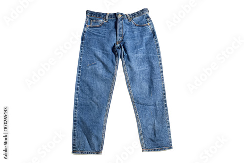 Denims jeans isolated on transparent background