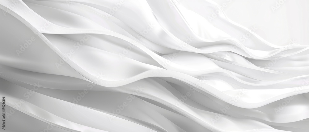 Ein abstrakter weißer Hintergrund mit geschwungenen Formen Ein abstrakter weißer Hintergrund mit geschwungenen Formen