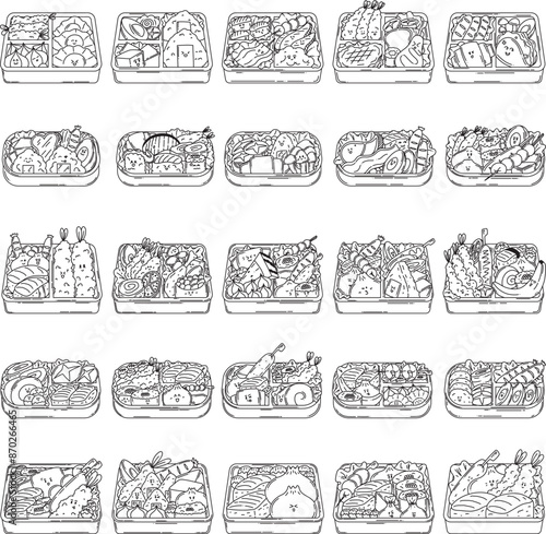 Bento Illustrations Element