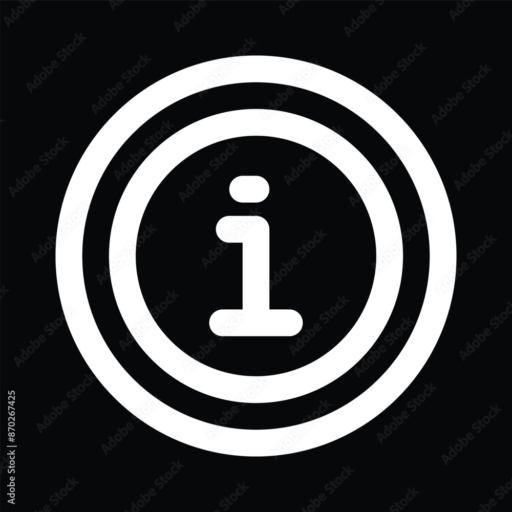 White Circle with Letter White Circle with Letter