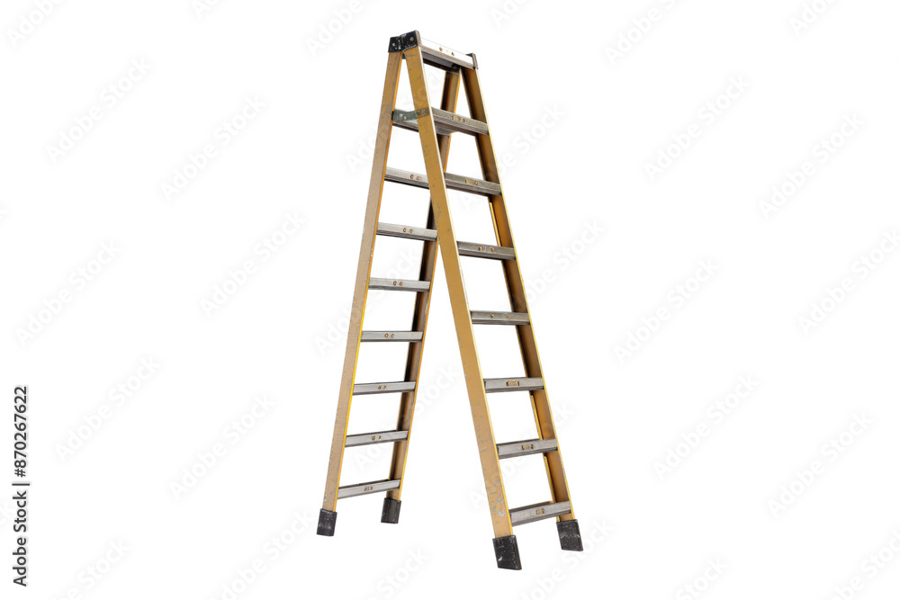 Extension ladder isolated on transparent background Extension ladder isolated on transparent background
