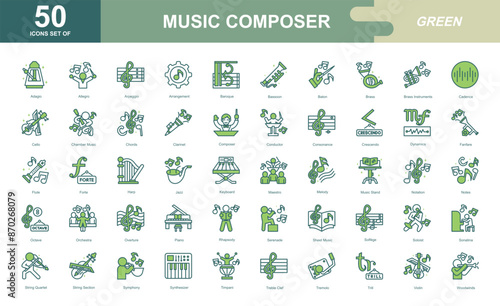 Music icon set